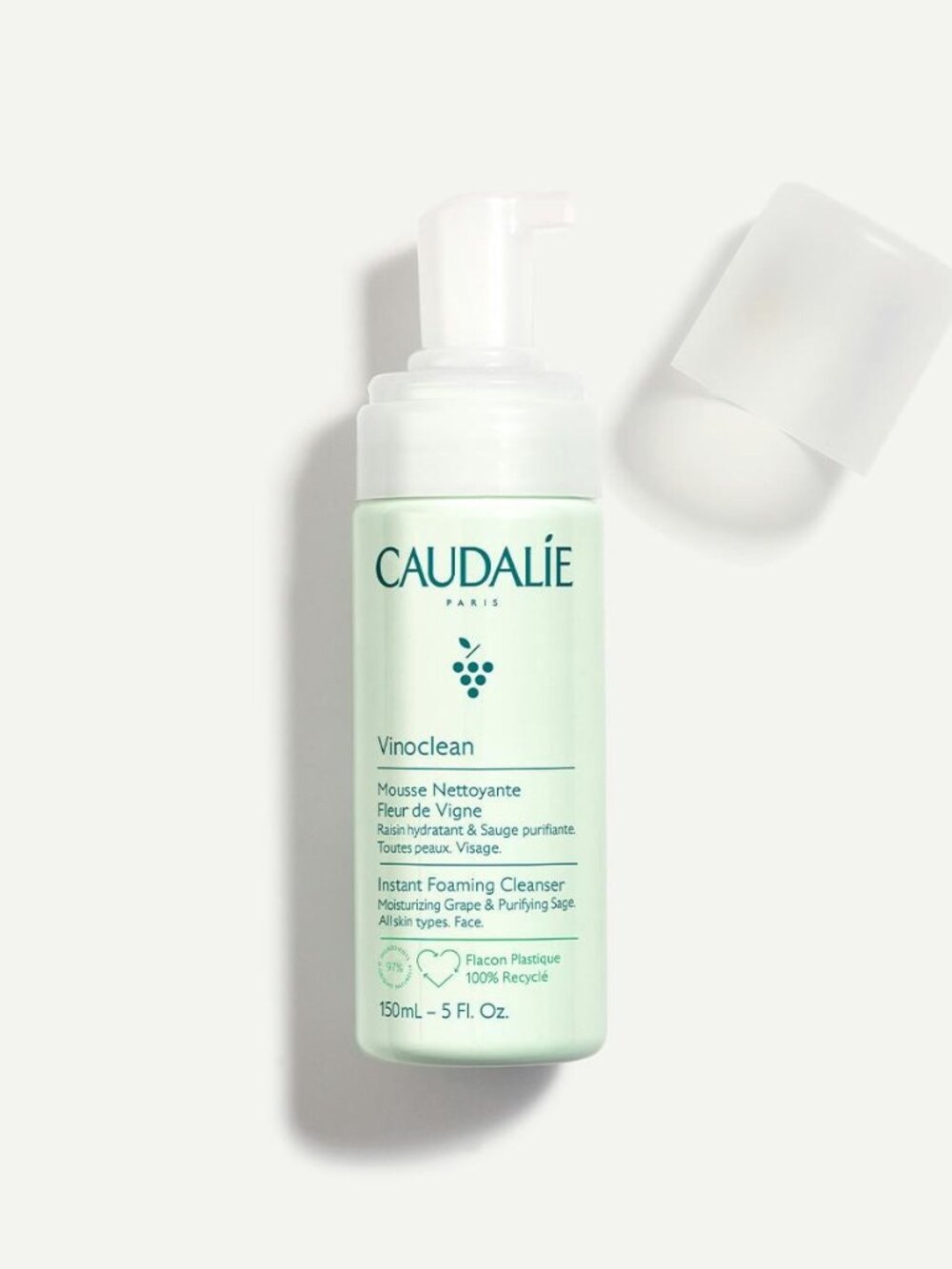 Caudalie Vinoclean Instant Foaming Cleanser face wash French beauty 150 ml